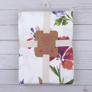 Fabric Tablecloth Flowers 60x84 Floral Harmony